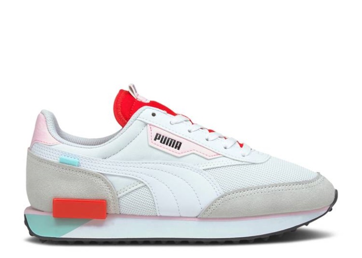 Puma Future Rider - Neon Play White/poppyred