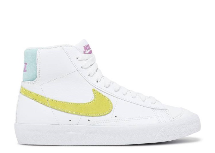 Nike Blazer Mid '77 Gs - Blanco Claro Zitron
