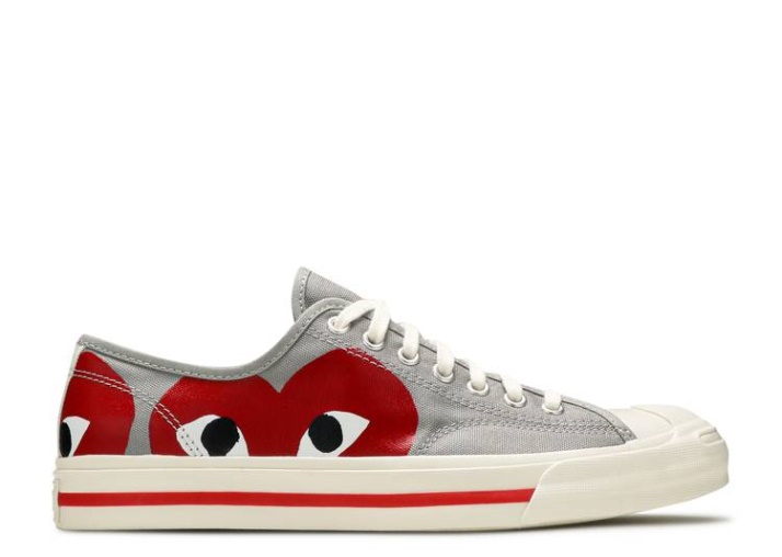 Converse Comme Des Garçons Play X Jack Purcell - Rojo Llovizna