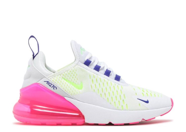 Nike Wmns Air Max 270 - Blanco Rosa Blast Volt