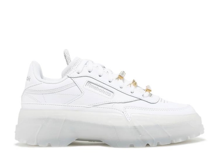 Reebok Cardi B X Mujer Club C - Triple Blanco
