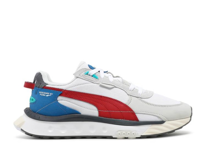 Puma Wild Rider - Capas Blanco/rojo Urbano