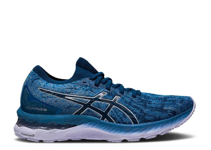 Asics Mujer Gel Nimbus 23 Knit - Azul Mako