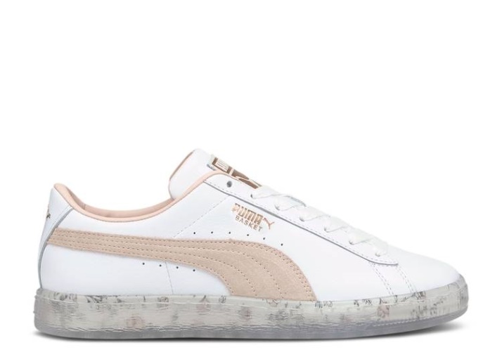 Puma Wmns Basket - In Bloom White/cloud Pink