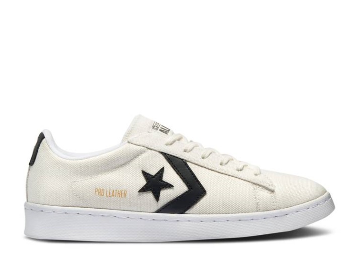 Converse Pro Cuero Bajo - Court Daze Egret/negro/blanco