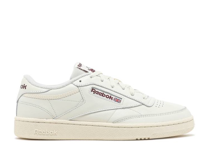 Reebok Club C 85 - Classic White Collegiate Burgundy