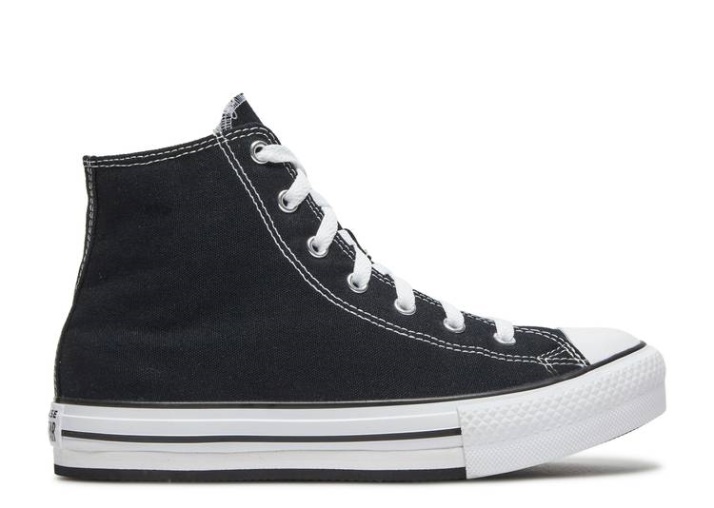 Converse Chuck Taylor All Star Plataforma Elevadora Eva Alta Gs - Negro