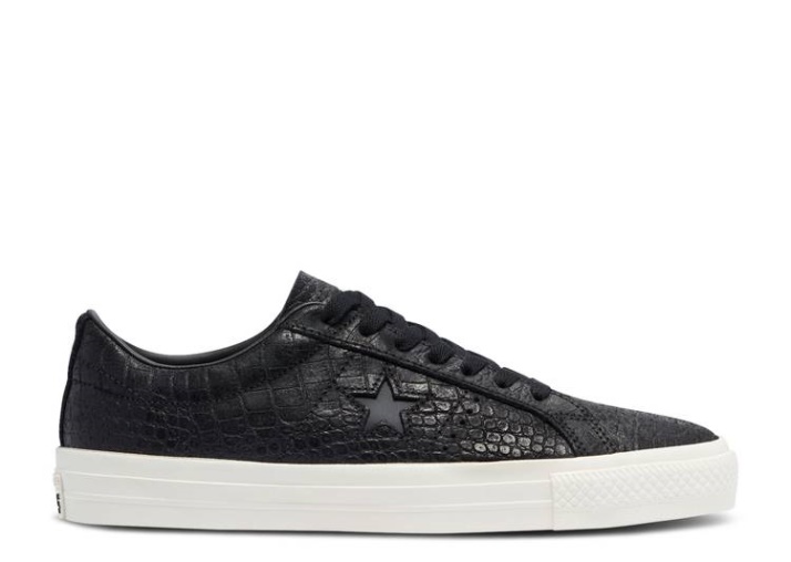 One Star Pro Low - Croc Emboss Black/egret/gum Honey