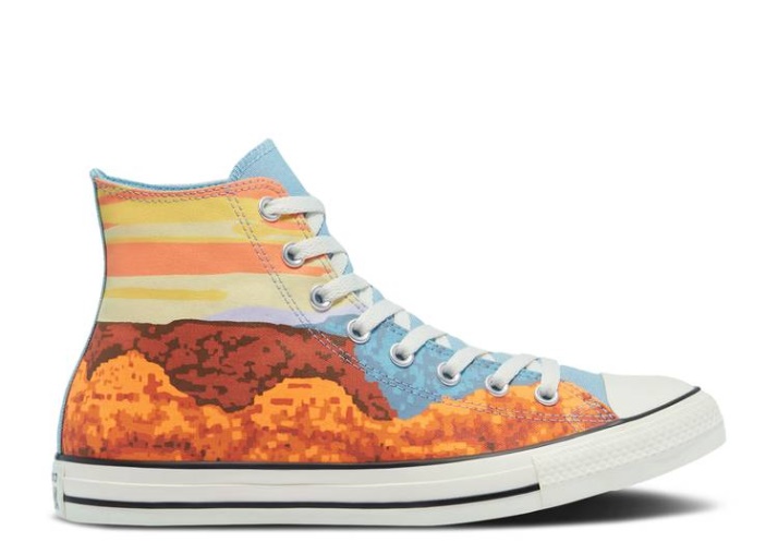 Converse Chuck Taylor All Star High - El Aire Libre Magma Naranja/seasalt Azul