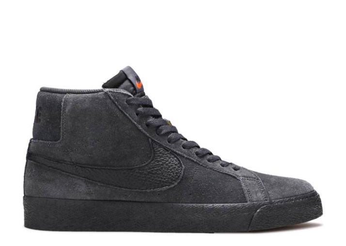 Nike Zoom Blazer Mid Iso Sb - Etiqueta Gris Humo/negro/gris Humo