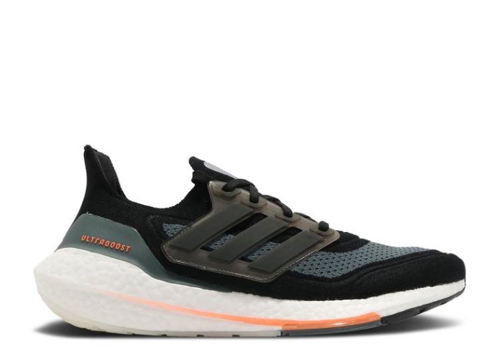 Adidas Ultraboost 21 - Negro Gritando Naranja