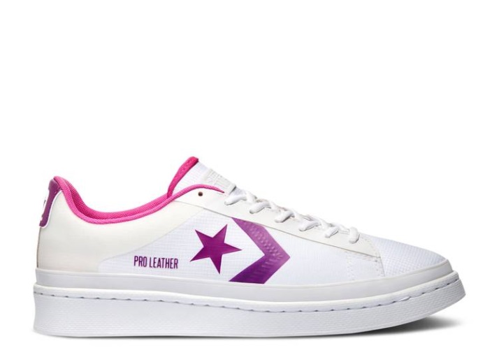 Converse Pro Cuero Bajas - Miami Vibez White/nightfall Violet