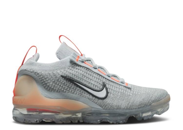 Nike Air Vapormax 2021 Flyknit Gs - Gris Niebla Brillante Mango