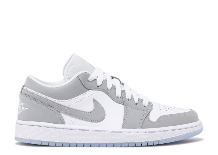 Air Jordan 1 Low - Blanco Lobo Gris