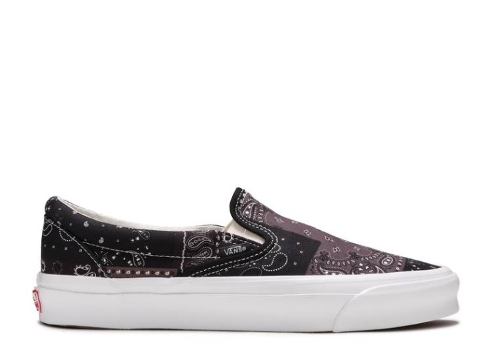 Vans Kith X Bóveda Og Clásico Slip-on Lx - Bandana Noche Sin Luna