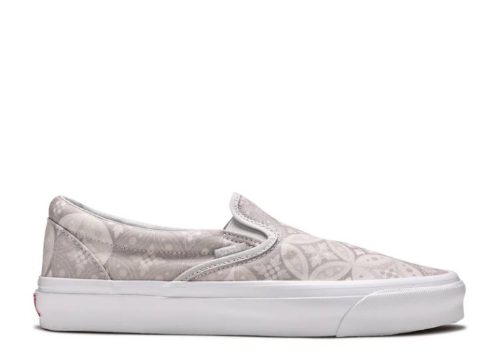 Vans Kith X Vault Og Classic Slip-on Lx - Azulejo Gris