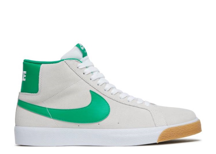 Nike Zoom Blazer Mid Sb - Blanco Verde Suerte