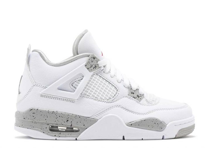 Air Jordan 4 Retro Gs - Blanco Oreo