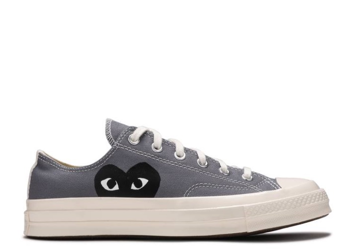 Converse Comme Des Garçons Play X Chuck 70 Low - Gris Acero