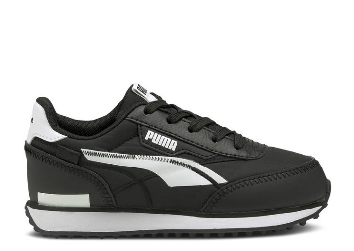 Puma Future Rider Niño Pequeño - Negro Blanco