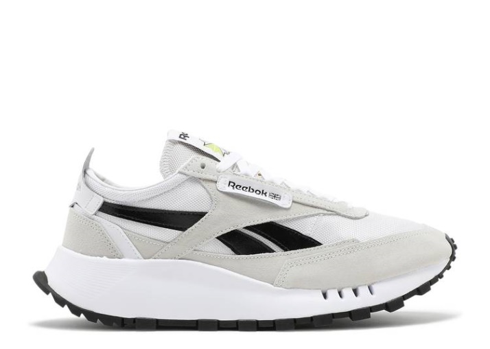 Reebok Classic Cuero Legado Blanco/núcleo Negro/ácido Amarillo