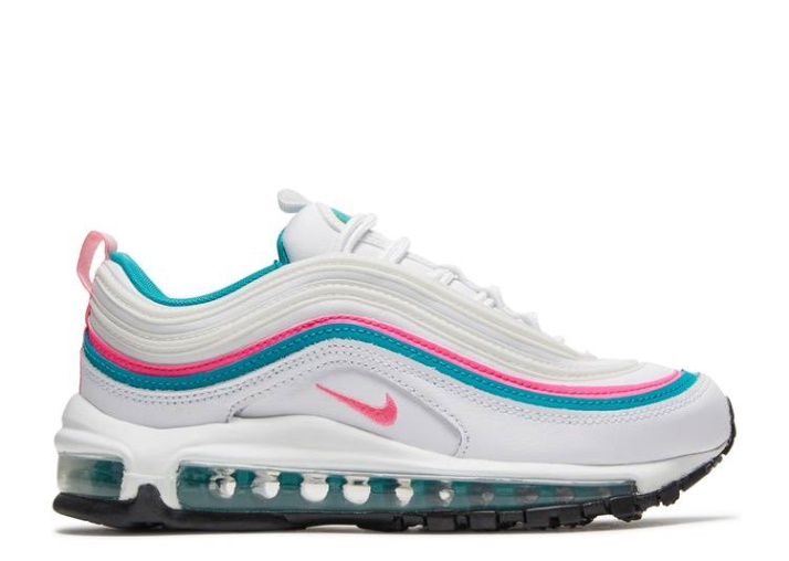Nike Mujer Air Max 97 - Blanco Rosa Turbo Verde