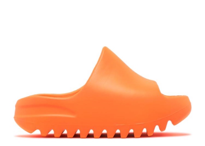 Adidas Yeezy Slides Niños - Naranja En Llamas