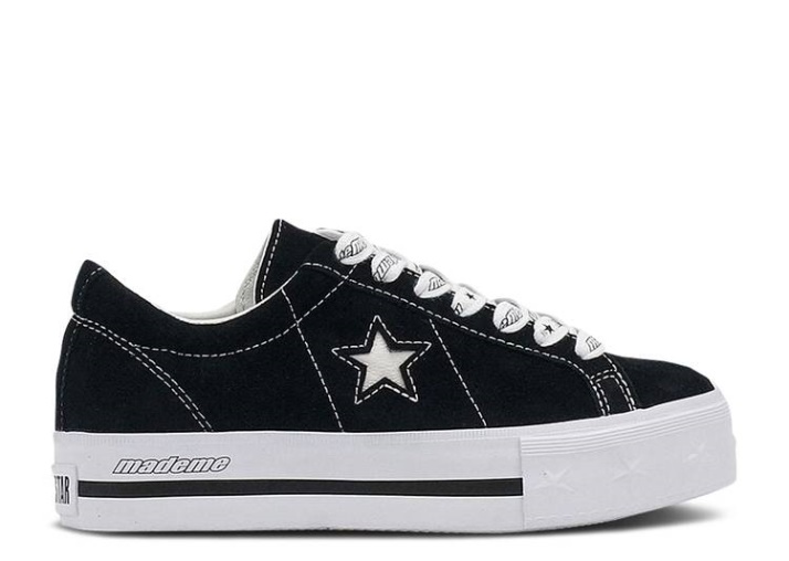 Converse Mademe X Mujer One Star Plataforma Bajas - Negro