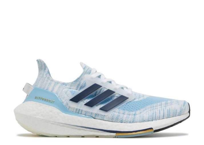 Adidas Ultraboost 21 - Blanco Azul Claro