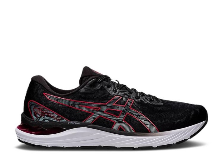 Asics Gel Cumulus 23 - Negro Rojo Eléctrico