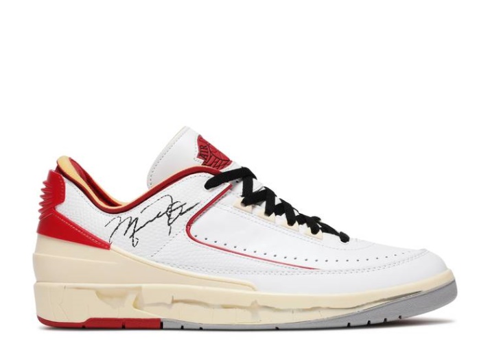 Off-white X Air Jordan 2 Retro Low Sp - Blanco Varsity Rojo