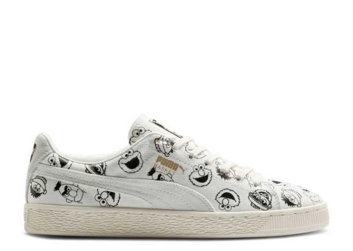Puma Sesame Street X Basket Jr - Susurro Blanco