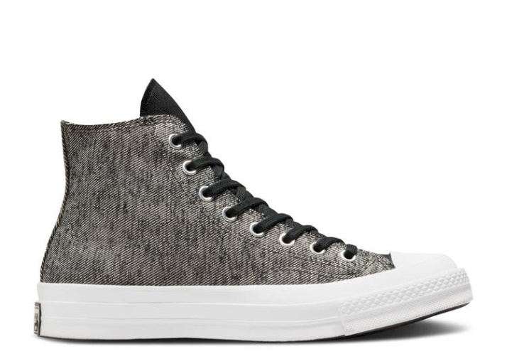 Converse Chuck 70 High - Textura Híbrida Negro/blanco/negro
