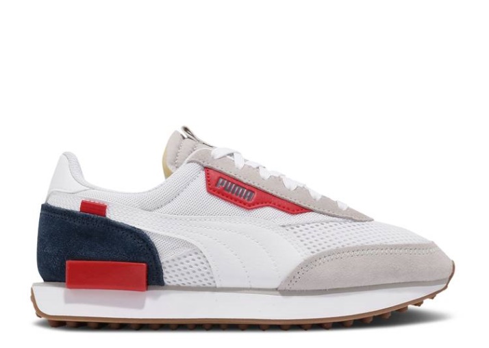 Puma Future Rider Stream On - Blanco Gris Rojo