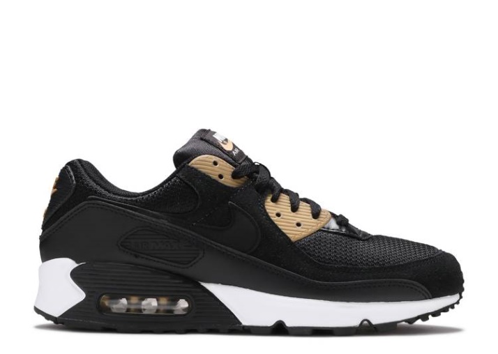 Nike Air Max 90 - Negro Metalizado Oro