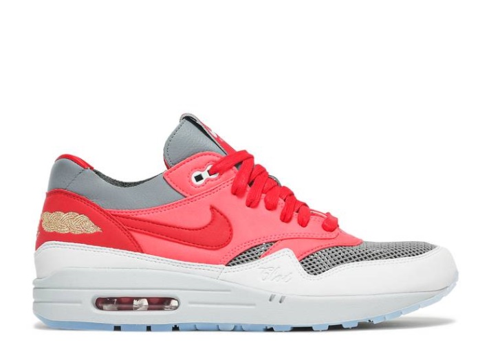 Nike Clot X Air Max 1 - Kiss Of Death Rojo Solar/rojo/gris Frío