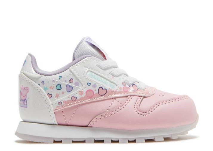 Reebok Peppa Pig X Classic Cuero Niño - Burbujas Y Corazones