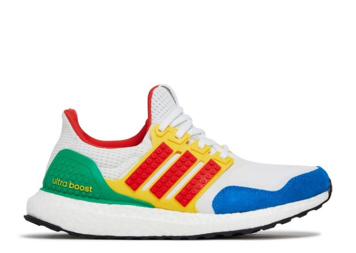 Adidas Lego X Ultraboost 21 J - Paquete De Color Nube Blanco/rojo/shock Azul