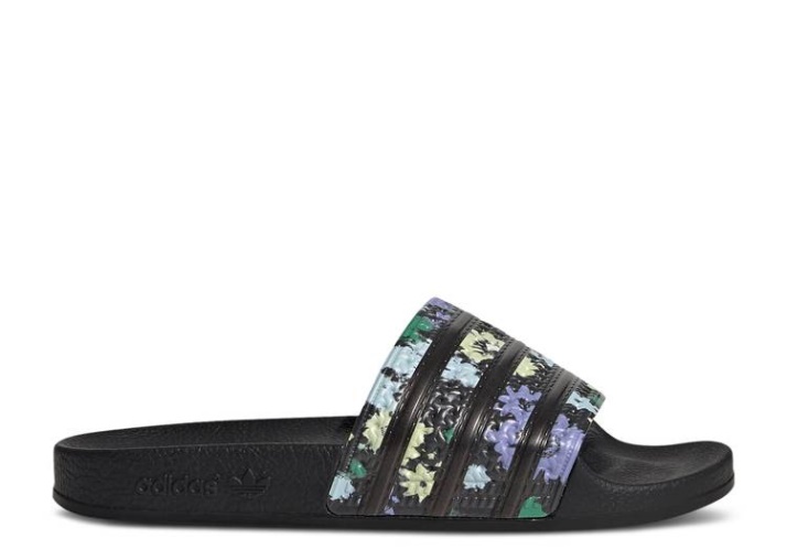 Adidas Wmns Adilette Slide - Negro Floral