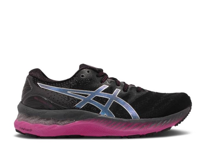 Asics Mujer Gel Nimbus 23 - Negro Plata Pura
