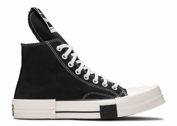 Converse Rick Owens X Turbodrk Chuck 70 Alto - Negro