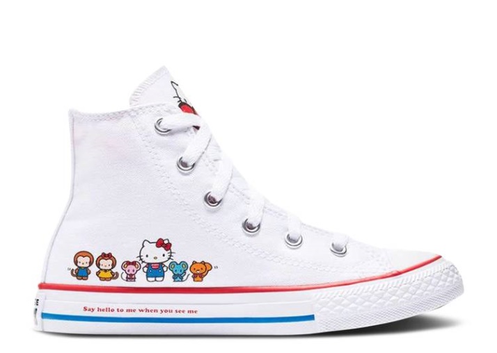 Converse Hello Kitty X Chuck Taylor All Star Alto Gs - Blanco