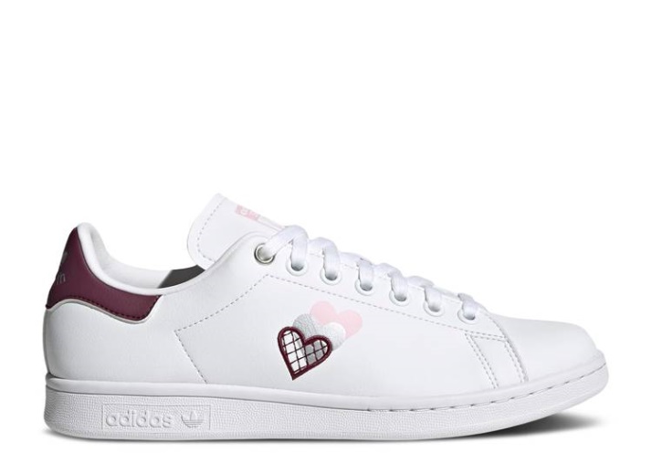 Adidas Mujer Stan Smith - Corazones Blanco/carmesí Victoria/rosa