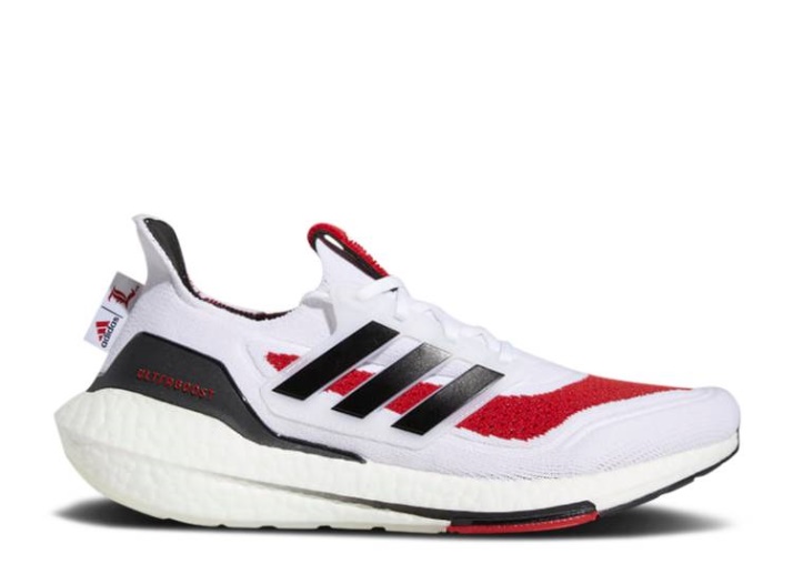 Adidas Ultraboost 21 - Ncaa Pack Blanco/negro/teampower Rojo