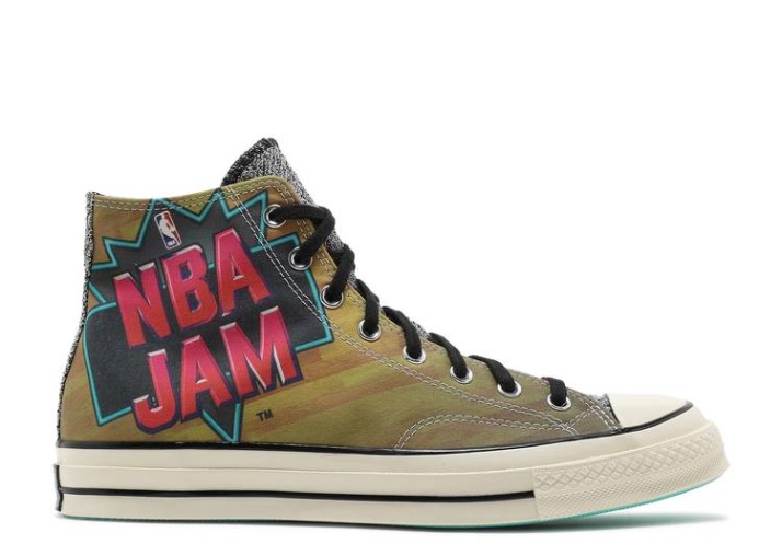 Converse Nba Jam X Chuck 70 Alto - Piso De Madera Dura