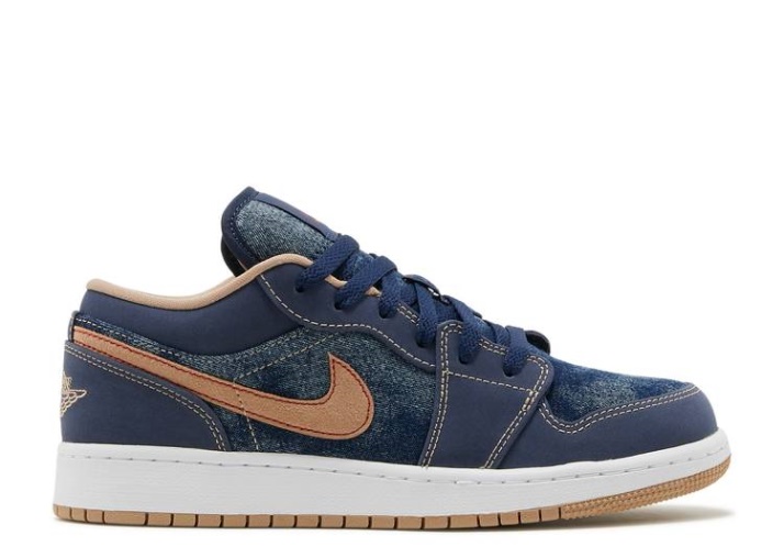 Air Jordan 1 Low Se Gs - Denim