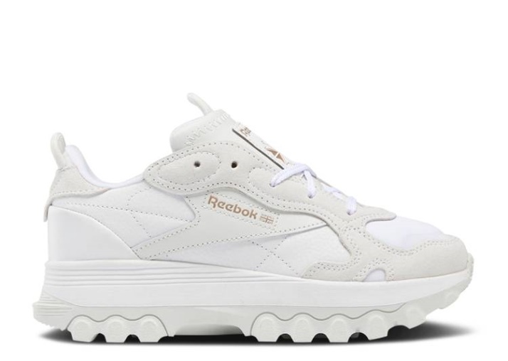 Reebok Cardi B X Classic Cuero Niño Grande - Blanco