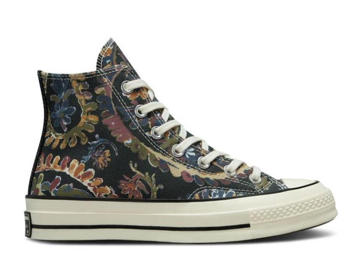 Converse Wmns Chuck 70 Alto - Otoño Floral Profundo Burdeos/negro/trigo