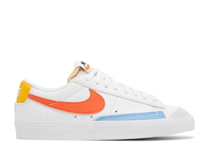 Nike Wmns Blazer Low '77 - Blanco Naranja