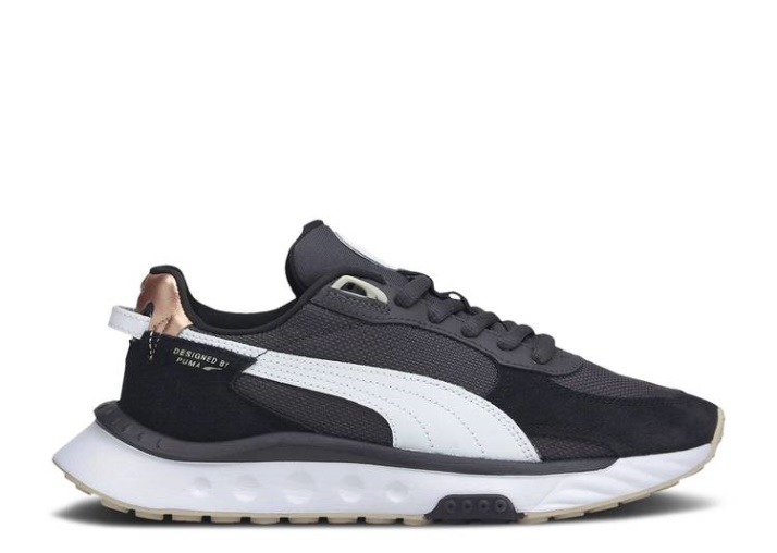 Puma Wmns Wild Rider - Soft Metal ébano/negro